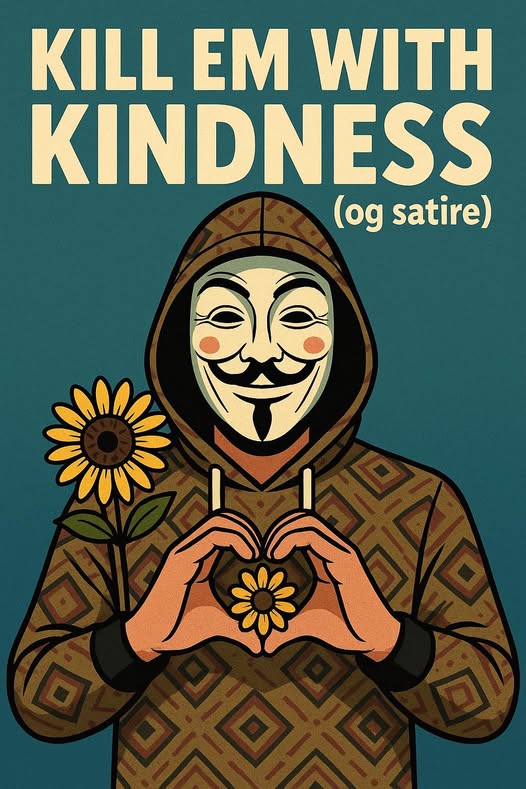 Kill ’em with kindness (og satire)